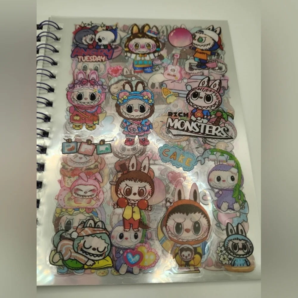 Labubu Purple Accessories Set Cute Stationery & Pouch - Picture 7 of 9